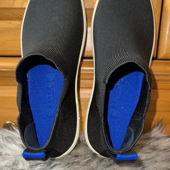 Rothy's Black Slide on Chelsea Ankle Boots - Picture 4 of 5